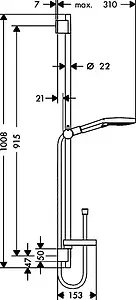 Душевая стойка Hansgrohe Raindance Select S 120 3jet 90см хром 26631000 Душевая стойка Hansgrohe Raindance Select S 120 3jet 90см хром 26631000, 2