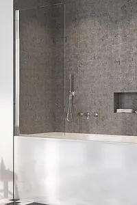 Шторка на ванну 700мм прозрачное стекло Radaway NES 8 PNJ I 70 L 10061070-01-01L, 1