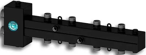 Распределительный коллектор 4 контура с гидрострелкой 1¼&quot;н x 1&quot;н Север-Т4 1925061