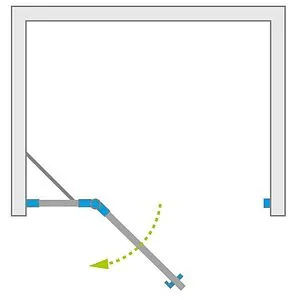 Дверь в нишу 1300мм прозрачное стекло Radaway Fuenta New DWJ 130 L 384017-01-01L, 3