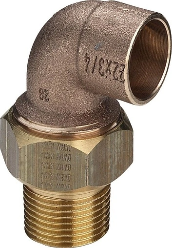 Американка пайка угловая переходная (коническое уплотнение) 28мм x 1&quot;н Viega 94098G 144128