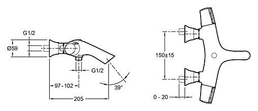 Термостат для ванны Jacob Delafon Symbol хром E71684-CP