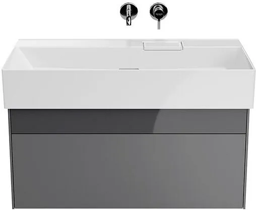 Тумба под умывальник подвесная Kerama Marazzi Logica 90 стальной серый LOG.90.2\ST