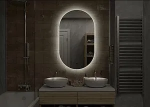 Зеркало с подсветкой Continent Fleur Led 65x110 с бесконтактным сенсором белый ЗЛП595, 3