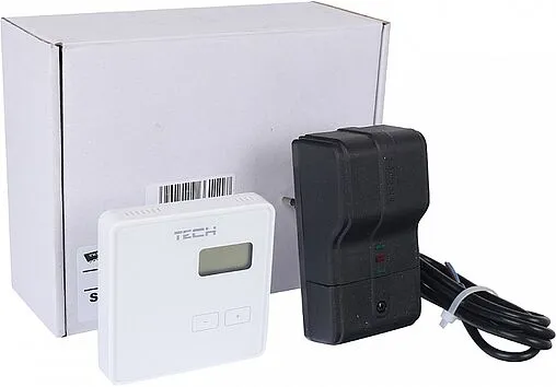 Беспроводной комнатный двухпозиционный регулятор котла TECH ST-294 v2 белый WG.11.0464