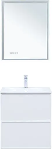 Тумба-умывальник Aquanet Арт 60 белый матовый 00313254+00306390