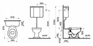 Бачок для унитаза VitrA Efes белый 6455B003-5077 Бачок для унитаза VitrA Efes белый 6455B003-5077, 2