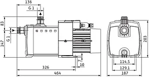 Насос поверхностный Wilo HiMulti 3 3-45 P 4194284 Насос поверхностный Wilo HiMulti 3 3-45 P 4194284, 2