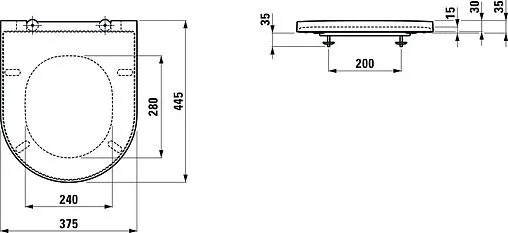 Крышка-сиденье для унитаза с микролифтом Laufen Kartell белый 8.9133.3.000.000.1