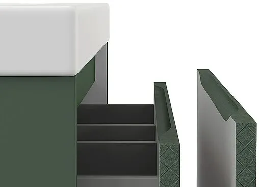 Тумба под умывальник подвесная Cersanit Grande 80 зеленый 64303