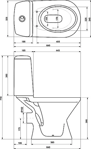 Унитаз-компакт Jika Era белый 8.2453.2.000.242.9