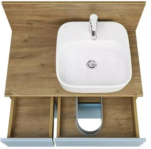 Тумба-умывальник подвесная Aquaton Мишель 80 фьорд/дуб рустикальный 1A2568K0MIDR0