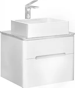 Тумба под умывальник подвесная Jorno Bosko 60 белый Bos.01.60/P/W Тумба под умывальник подвесная Jorno Bosko 60 белый Bos.01.60/P/W, 1