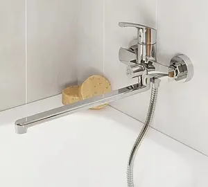 Смеситель для ванны с длинным изливом Milardo Sterm хром STESB02M10 Смеситель для ванны с длинным изливом Milardo Sterm хром STESB02M10, 3