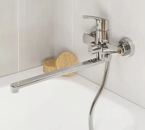 Смеситель для ванны с длинным изливом Milardo Sterm хром STESB02M10