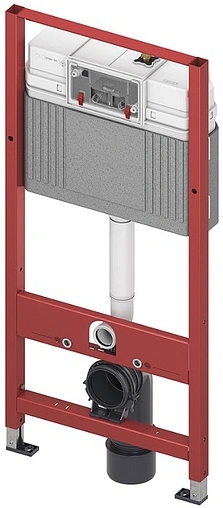 Комплект 6 в 1 TECE V04 K440200.WC1 с кнопкой TECEambia 9240200 белый глянцевый