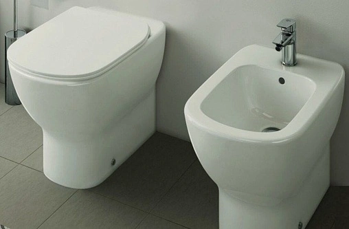 Биде напольное Ideal Standard Tesi Silk White белый матовый T3540V1