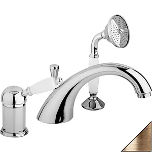 Смеситель на борт ванны на 3 отверстия Cezares Elite бронза/белый ELITE-BVDM-02-Bi Смеситель на борт ванны на 3 отверстия Cezares Elite бронза/белый ELITE-BVDM-02-Bi, 1