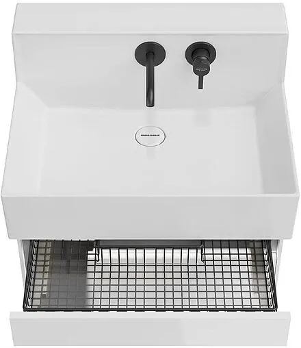 Тумба-умывальник подвесная Kerama Marazzi Logica M 65 белоснежный LO.M.65\WHT+LO.M.wb.65