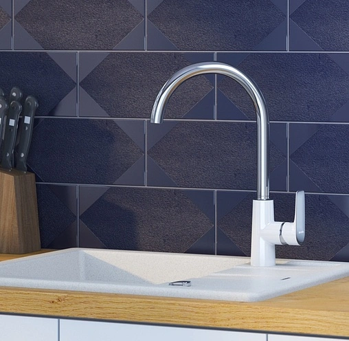 Смеситель для кухни IDDIS Cloud белый/хром CLOSB00i05