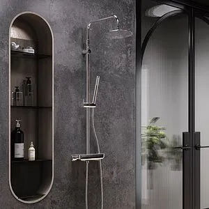 Душевая система с термостатом для душа Damixa Scandinavian Pure хром 936750000 Душевая система с термостатом для душа Damixa Scandinavian Pure хром 936750000, 3