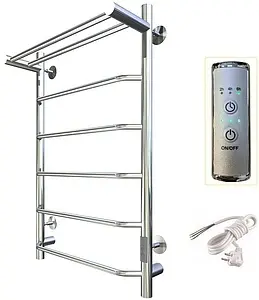 Полотенцесушитель электрический лесенка Тругор Пэк сп 6 П 80х40 32 мм полированная сталь Полотенцесушитель электрический лесенка Тругор Пэк сп 6 П 80х40 32 мм полированная сталь, 3