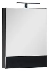 Шкаф-зеркало Aquanet Нота 58 L чёрный 00169191 Шкаф-зеркало Aquanet Нота 58 L чёрный 00169191, 1
