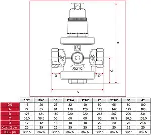 Редуктор давления поршневой 1" Stout SVS-0008-000025 Редуктор давления поршневой 1" Stout SVS-0008-000025, 2
