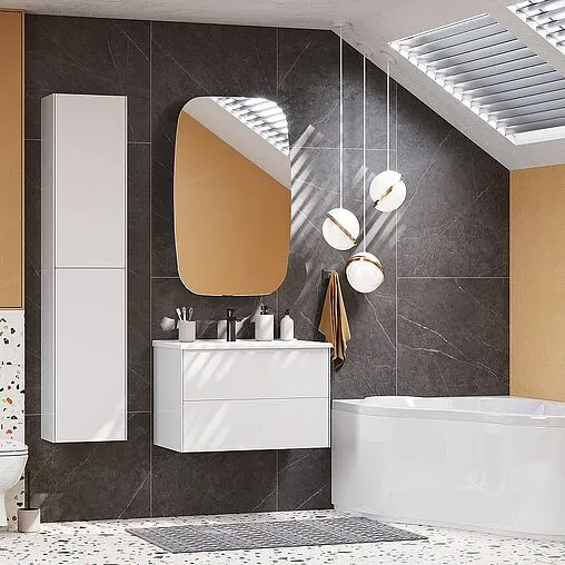 Тумба-умывальник подвесная Aquaton Сохо 60 белый глянец 1A2580K2AJ010