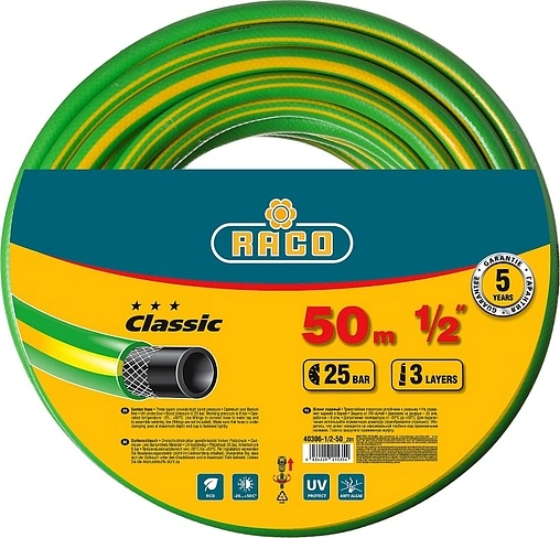 Шланг поливочный армированный ½&quot; x 50м Raco Classic 40306-½-50