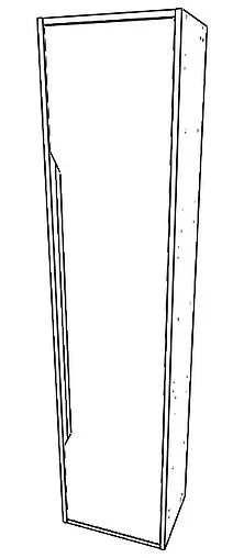 Шкаф-пенал напольный Домино Loft 40 бетон DL5605P