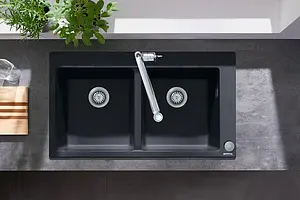 Смеситель для кухни с выдвижным изливом Hansgrohe Metris Select M71 320 1jet sBox под сталь 73806800, 5