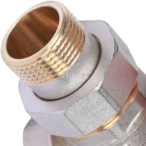 Кран шаровый с американкой угловой 1&quot;в x 1&quot;н Rommer RBV-0006-0610225