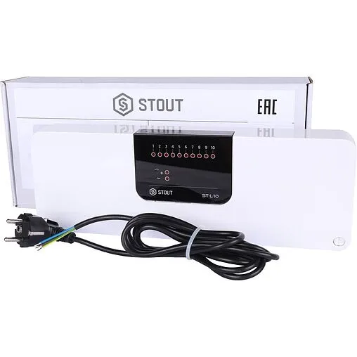 Проводной контроллер 10 зон НЗ 230В Stout L-10 STE-0101-010000
