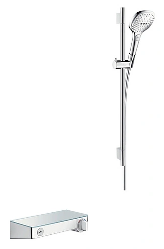 Душевая стойка с термостатом Hansgrohe ShowerTablet Select 300/Raindance Select E120 3jet 65см/Combi хром 27026000