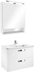 Шкаф-зеркало Roca Gap 80 белый глянец ZRU9302887, 3