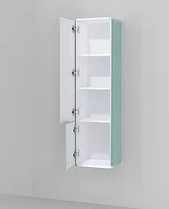 Шкаф-пенал подвесной Jorno Pastel 35 бирюзовый бриз Pas.04.125/P/BL Шкаф-пенал подвесной Jorno Pastel 35 бирюзовый бриз Pas.04.125/P/BL, 3