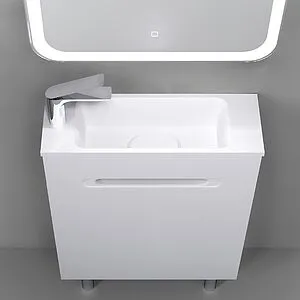 Тумба под умывальник подвесная Jorno Modul 60 белый Mol.01.60/P/W/JR Тумба под умывальник подвесная Jorno Modul 60 белый Mol.01.60/P/W/JR, 5