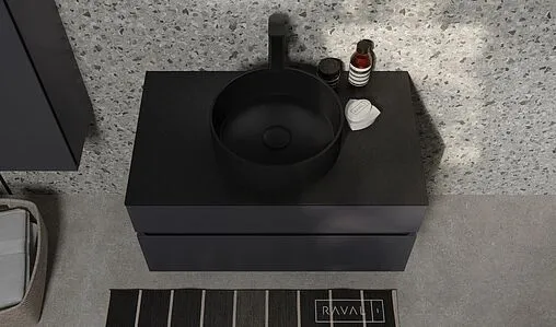 Тумба под умывальник подвесная Raval Decent 80 антрацит Dec.01.80/A/RL