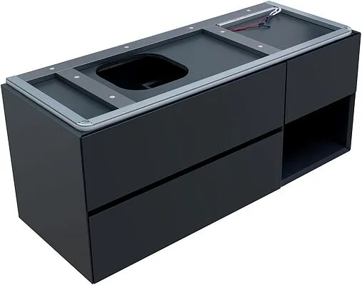 Тумба под умывальник подвесная Allen Brau Infinity 120 L антрацит 1.21005.AM