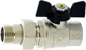 Кран шаровый с американкой 1&quot;в x 1&quot;н Bugatti Oregon 03220037, 1