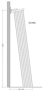 Лейка верхнего душа с настенным креплением Hansgrohe Rainfinity 360 1jet хром/графит 26230000 Лейка верхнего душа с настенным креплением Hansgrohe Rainfinity 360 1jet хром/графит 26230000, 3