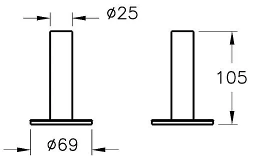 Стакан VitrA Origin хром A44896
