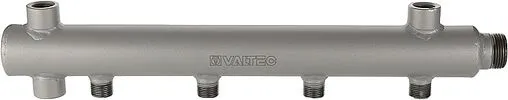 Коллектор распределительный концевой 5 отводов 1&quot;н x ½&quot;н Ду 40мм Valtec VTc.510.BS.060405