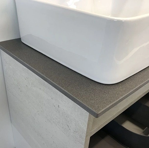 Тумба-умывальник подвесная Comforty Прага 60 дуб белый/антрацит 00-00003478CF