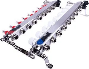 Группа коллекторная с расходомерами 8 отводов 1&quot;в/в x ¾&quot;ек FDV S1103C-2/8, 4