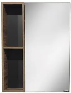 Шкаф-зеркало Comforty Штутгарт 60 дуб тёмно-коричневый 00004151036CF, 1