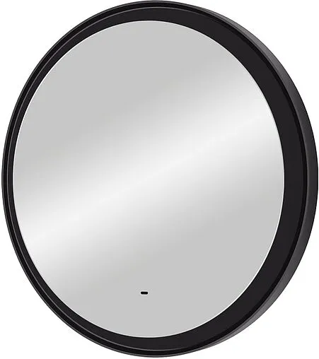 Зеркало с подсветкой Continent Planet black Led 80 с бесконтактным сенсором чёрный ЗЛП684