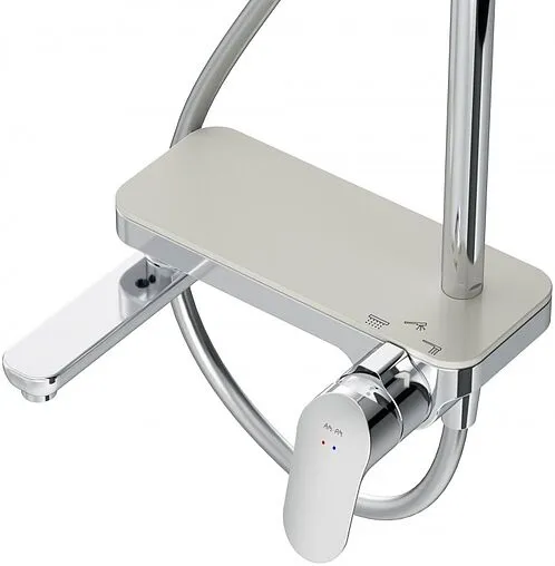 Душевая система со смесителем для ванны Am.Pm Like хром F0780700 Душевая система со смесителем для ванны Am.Pm Like хром F0780700