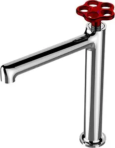 Смеситель для раковины BelBagno Roso хром/красный ROS-LMC-CRM, 1